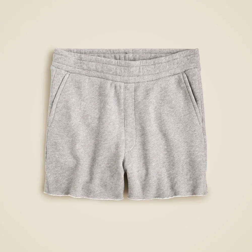 Gray Terry Stretch Sweatshorts