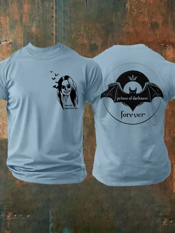 Men'S Prince Of Darkness Forever Rip Legend Ozzy Osbourne Memorial Tee