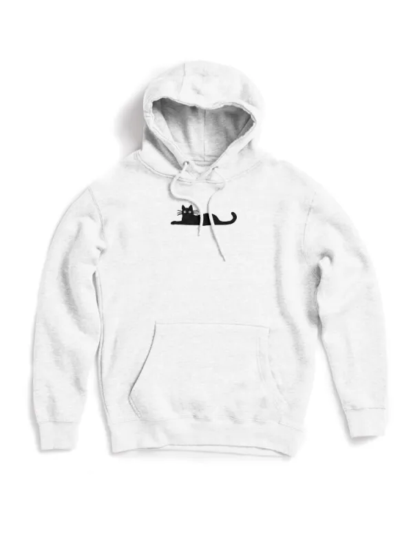 Black Cat Pullover Hoodie