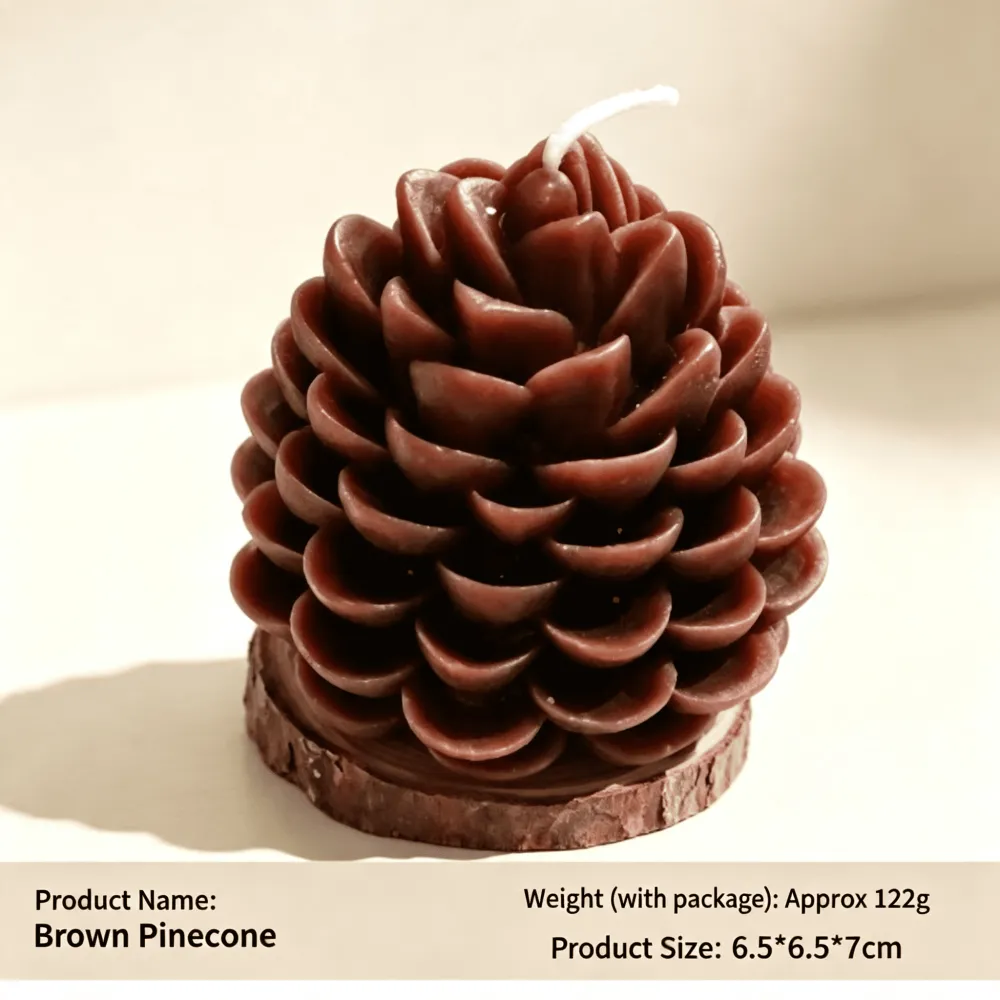 Christmas Handmade Pine Cone Soy Wax Scented Candle