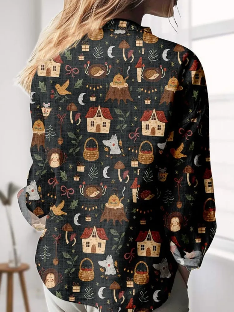 Fairy Tale Forest Print Shirt