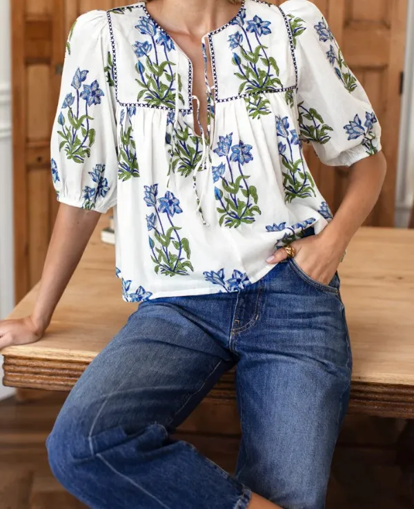 Hand Block Print Top