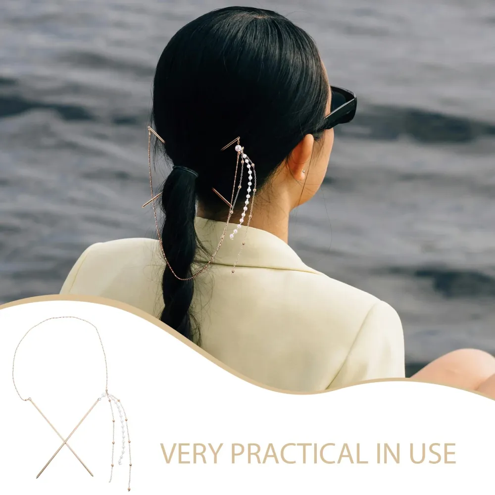 Tassel Rhinestone Metal Vintage Hair Clip