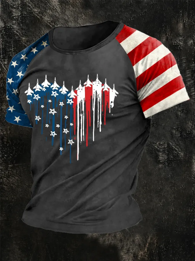 Men'S Independence Day Printed Casual T-Shirt