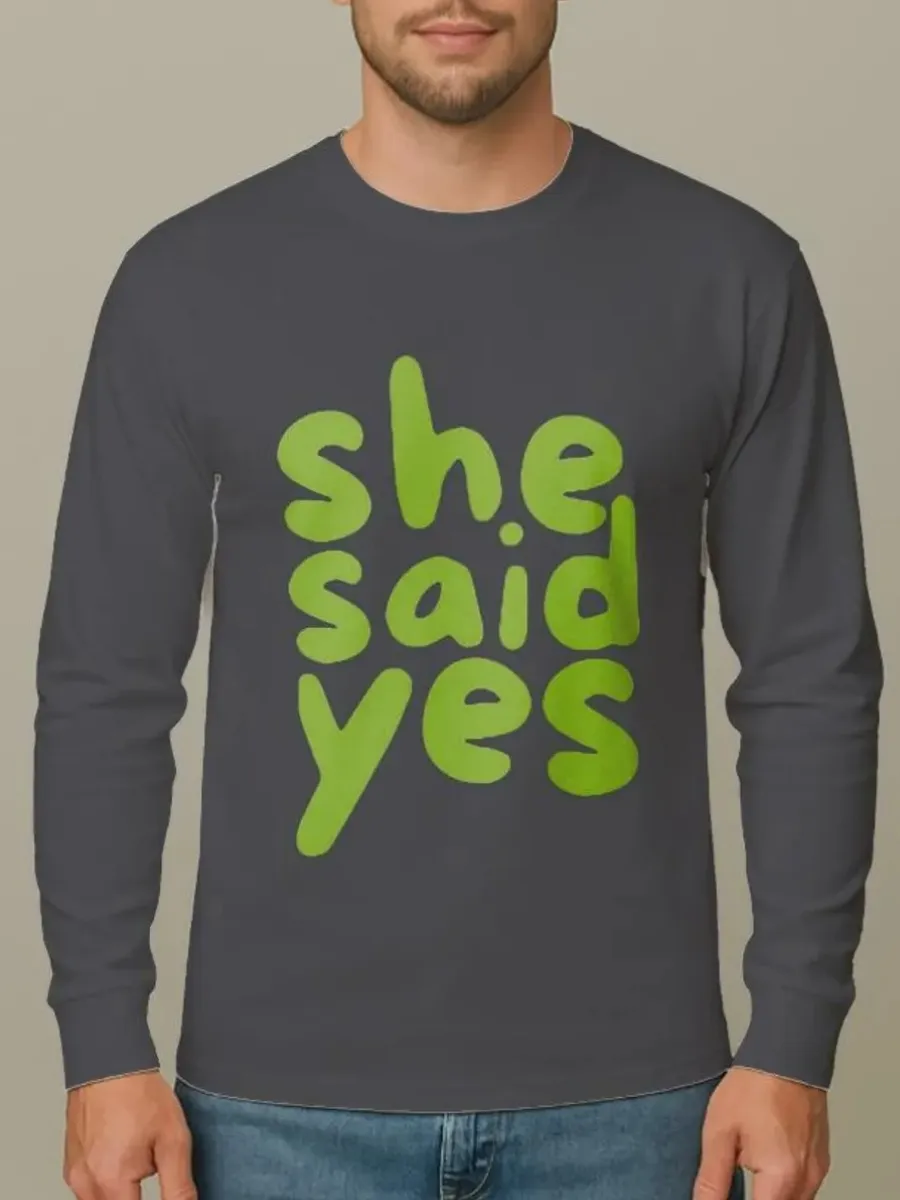Letter Print Round Neck T-Shirt