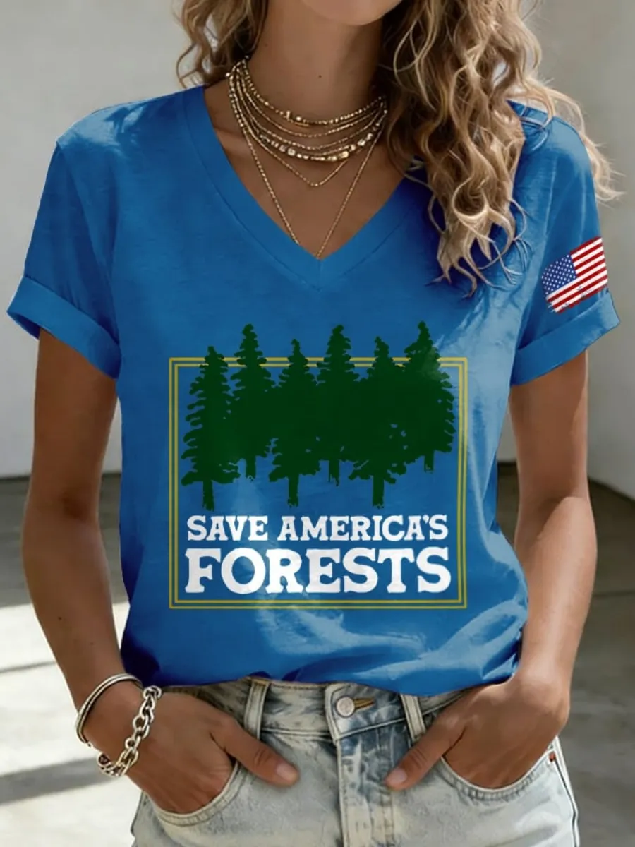 Women's Protect America's Forests Print T-shirt