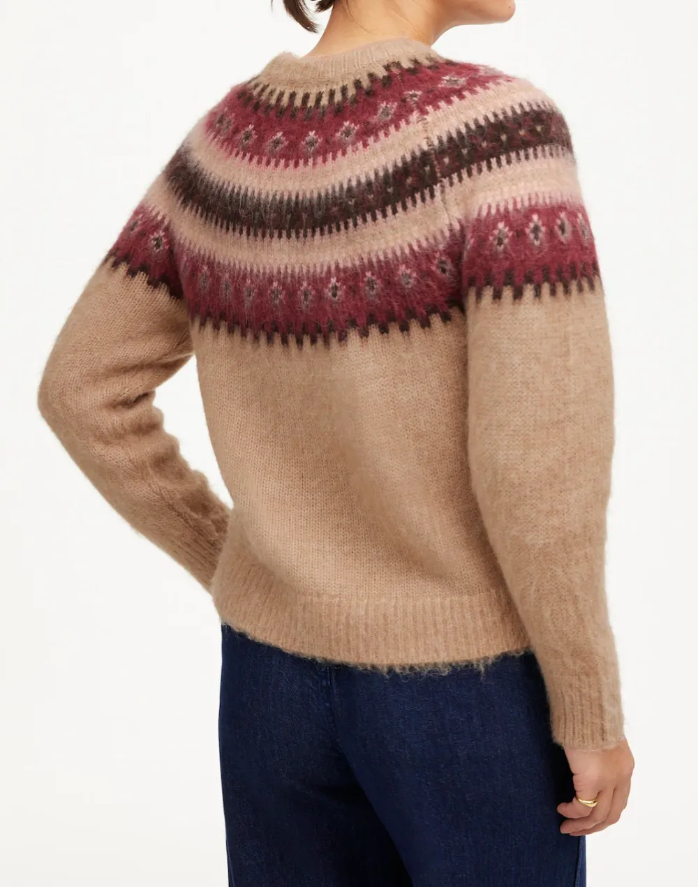 Alpaca-Blend Art Graphic Sweaters