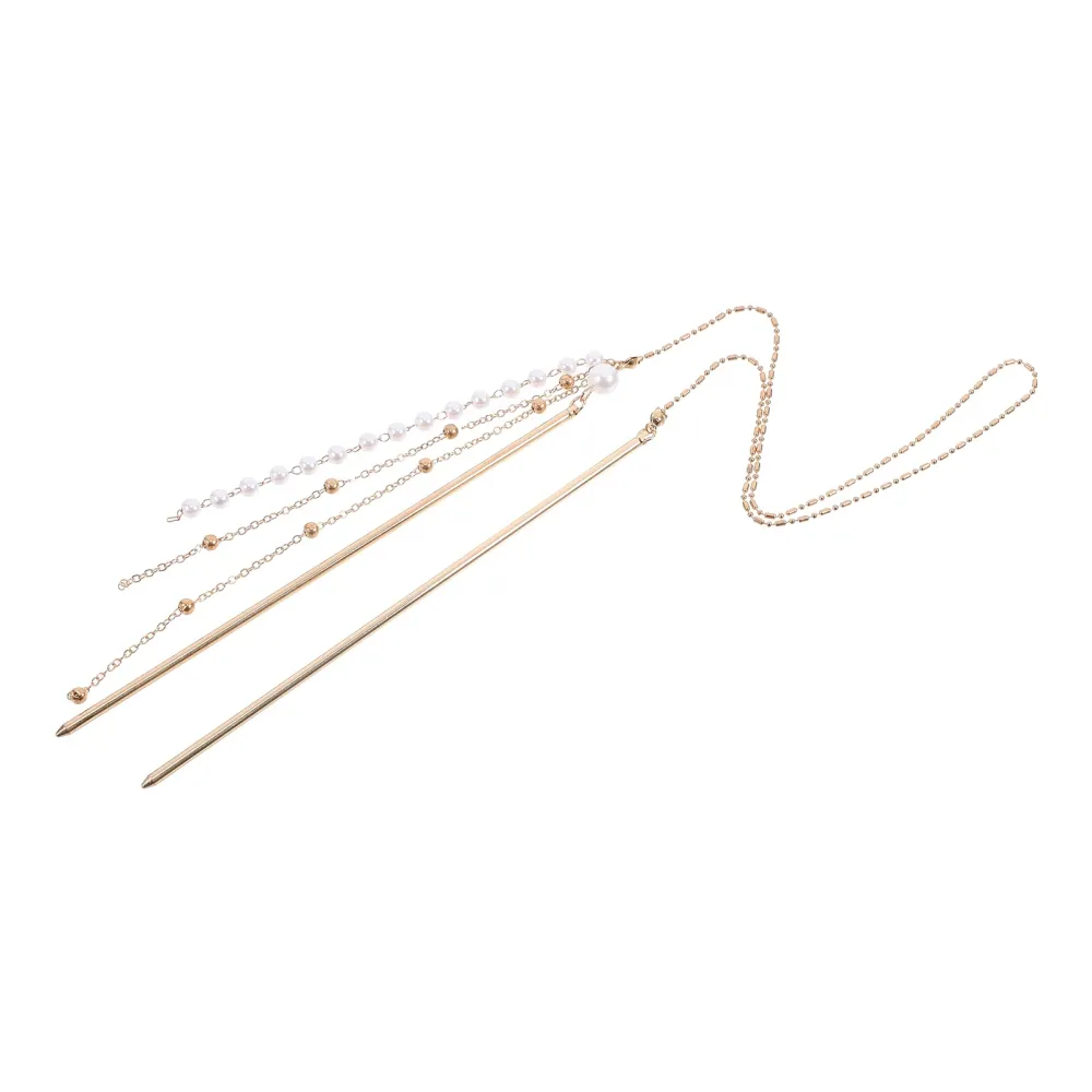 Tassel Rhinestone Metal Vintage Hair Clip