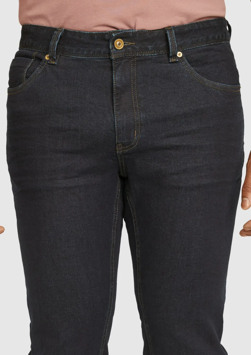 Wash Jersey Stretch Jeans in Black
