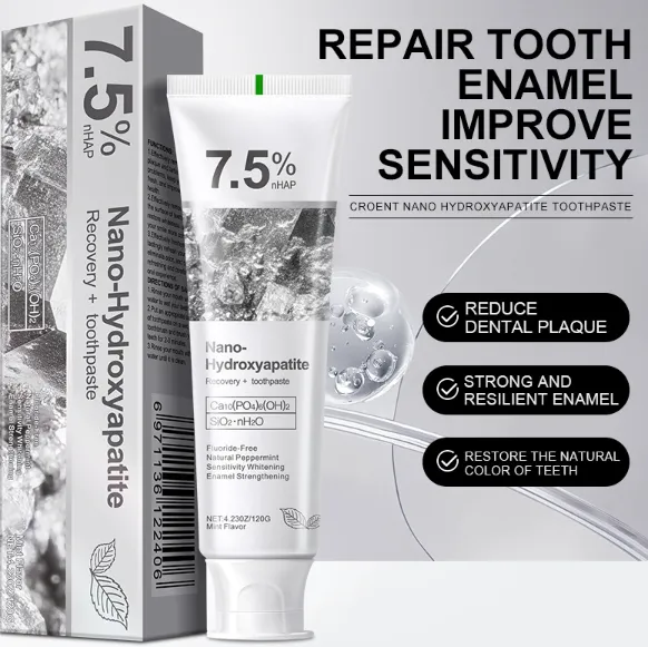 🎉50% off for a limited time! 🌿Hydroxyapatite Toothpaste with a natural formula, whitens teeth and is suitable for the whole family 👨‍👩‍👧‍👦!