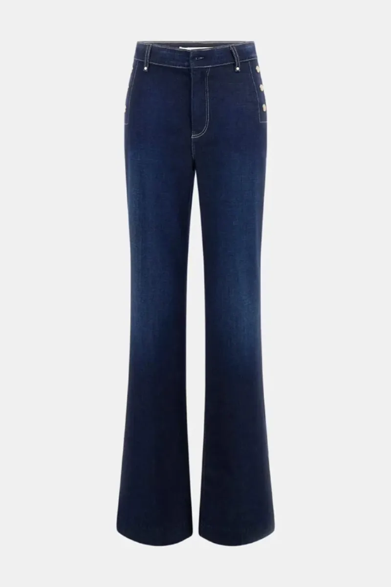 High Waist Flared Leg Jeans
