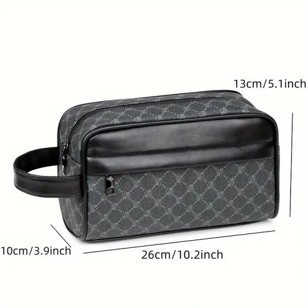Black Business Tote Bag Large Capacity PU Fabric