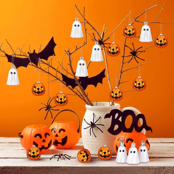 20Pcs Halloween Pumpkin Ghost Wooden Creative Home Wall Decor