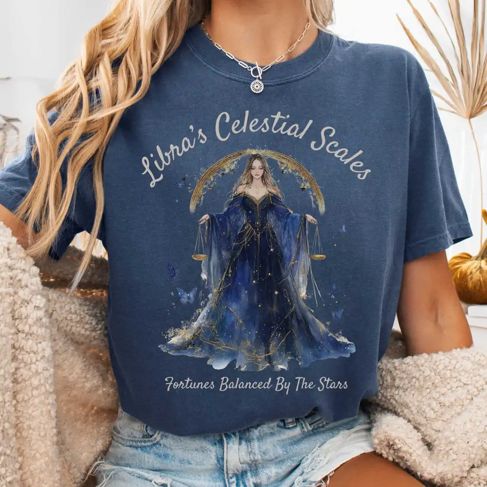 Libra's Celestial Scales Zodiac Shirt