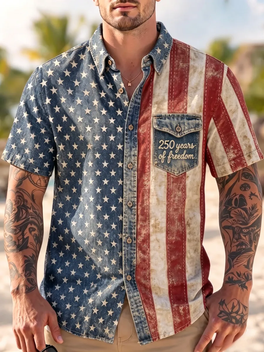 Men's 250th Anniversary National Printed Shirt