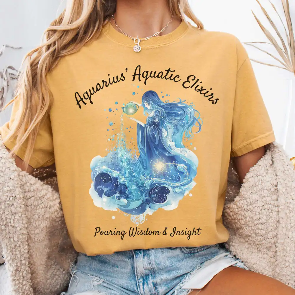 Aquarius Aquatic Elixirs Zodiac Shirt