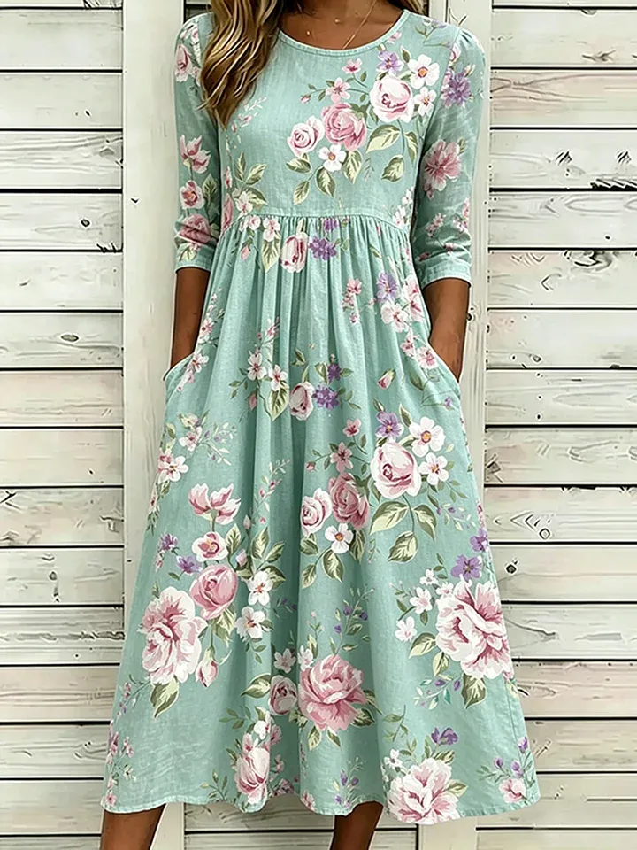 Women's printed casual dress