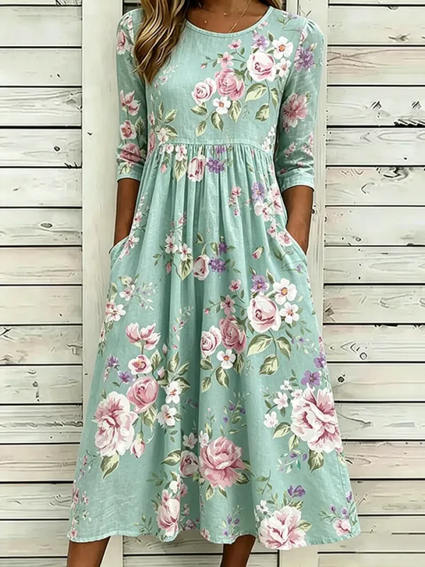 Women's printed casual dress