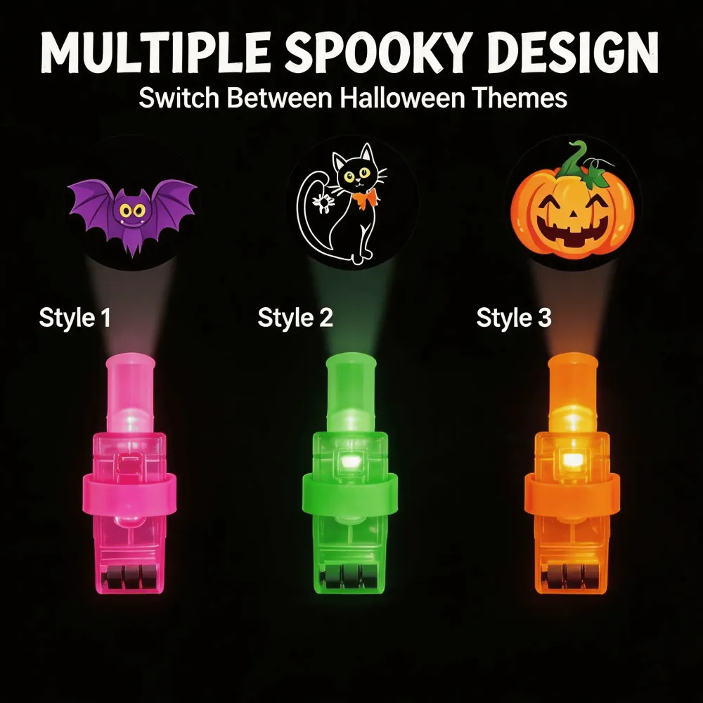 Halloween LED Projection Finger Lights 8pcs/16pcs/24pcs/32pcs