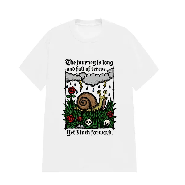 The Journey Is Long And Full Of Terror Printed Tee