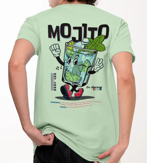 Mojito Cocktail Pattern T-Shirt