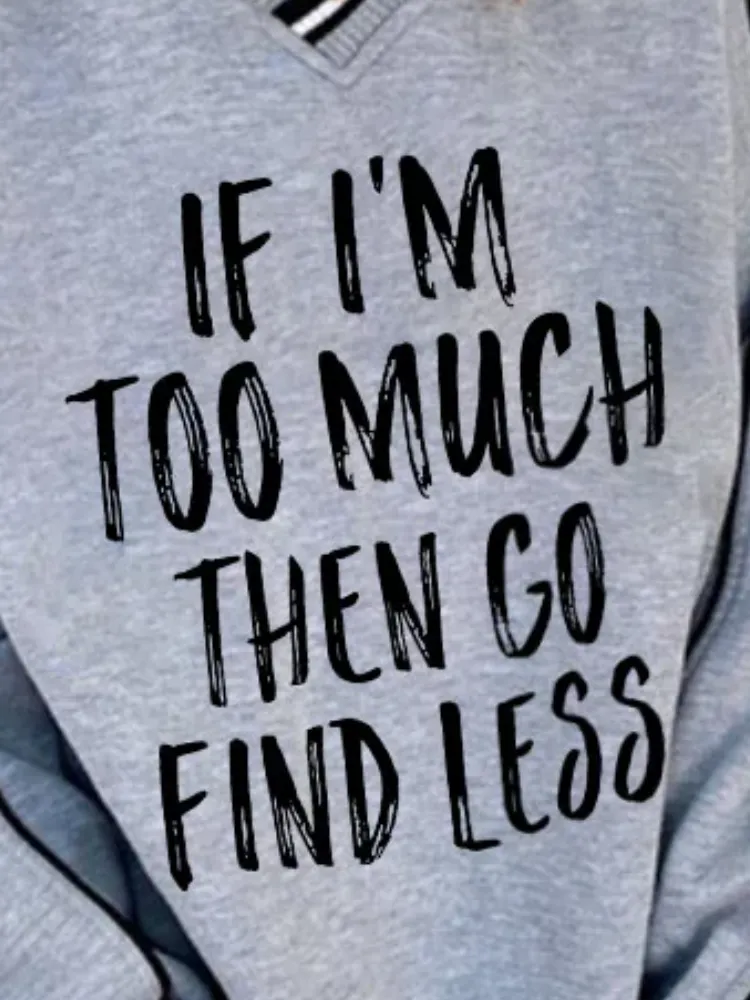 Contrast Color V-Neck Sweatshirt