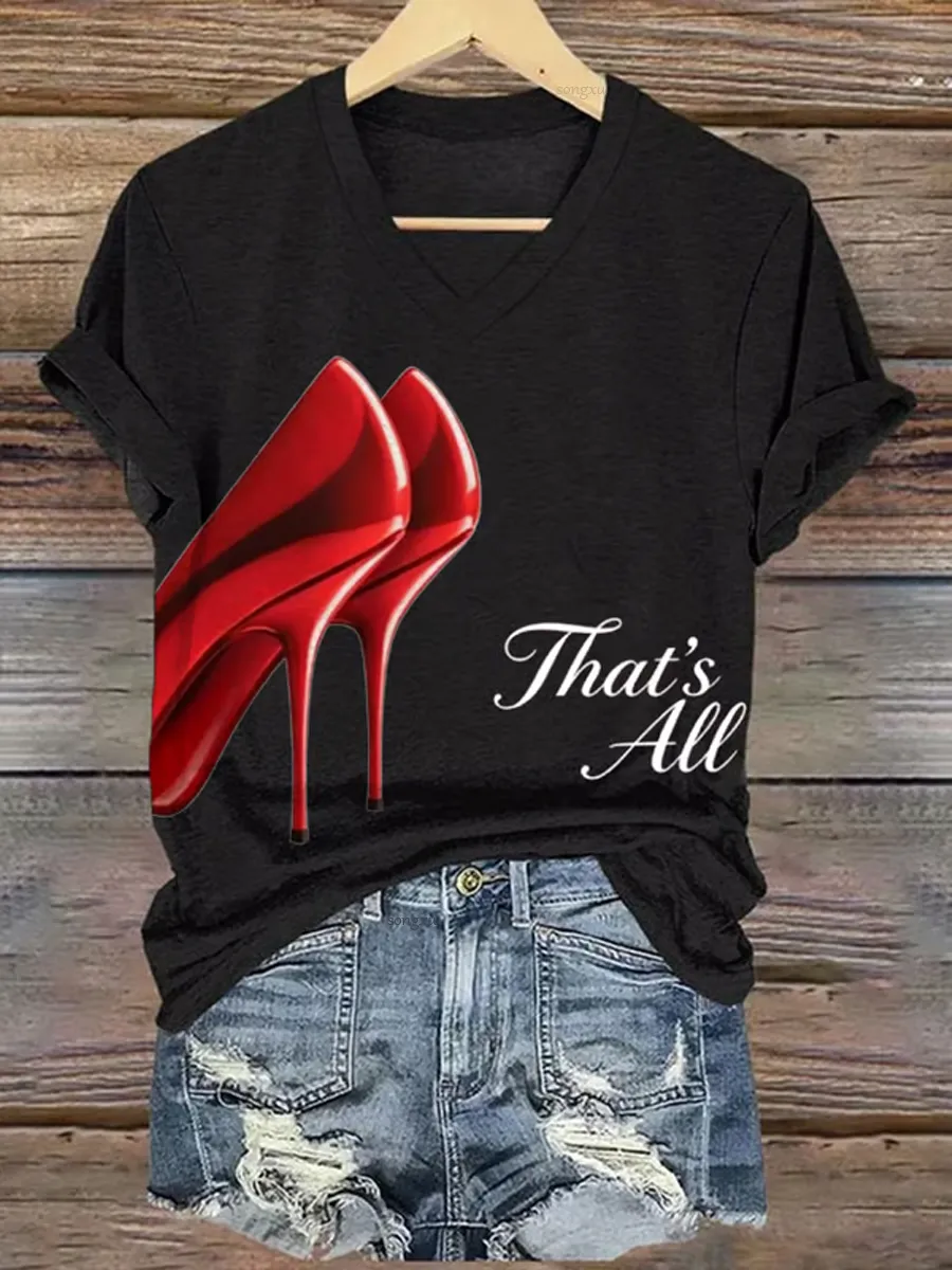 Women's Casual Print Short-Sleeve T-Shirt