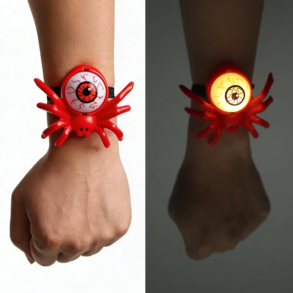 Halloween Halloween Glowing Light Spider Watch
