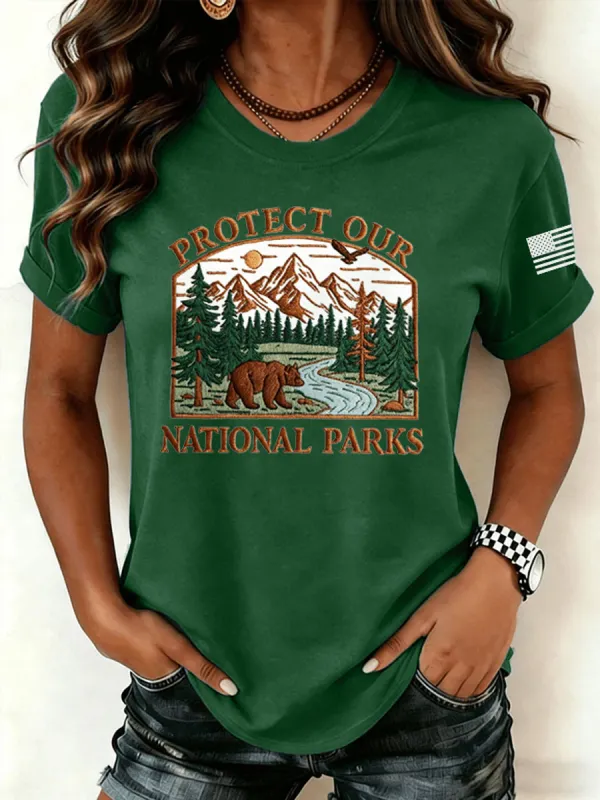 Women's Resist Bear Print T-shirt
