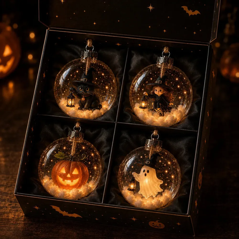 Glowing Halloween Ornament Collection