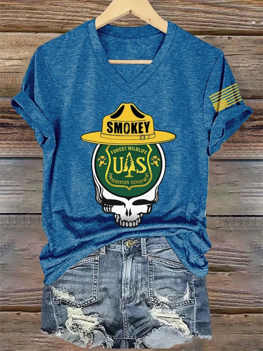 Women's Save The Forest Service Print T-shirt