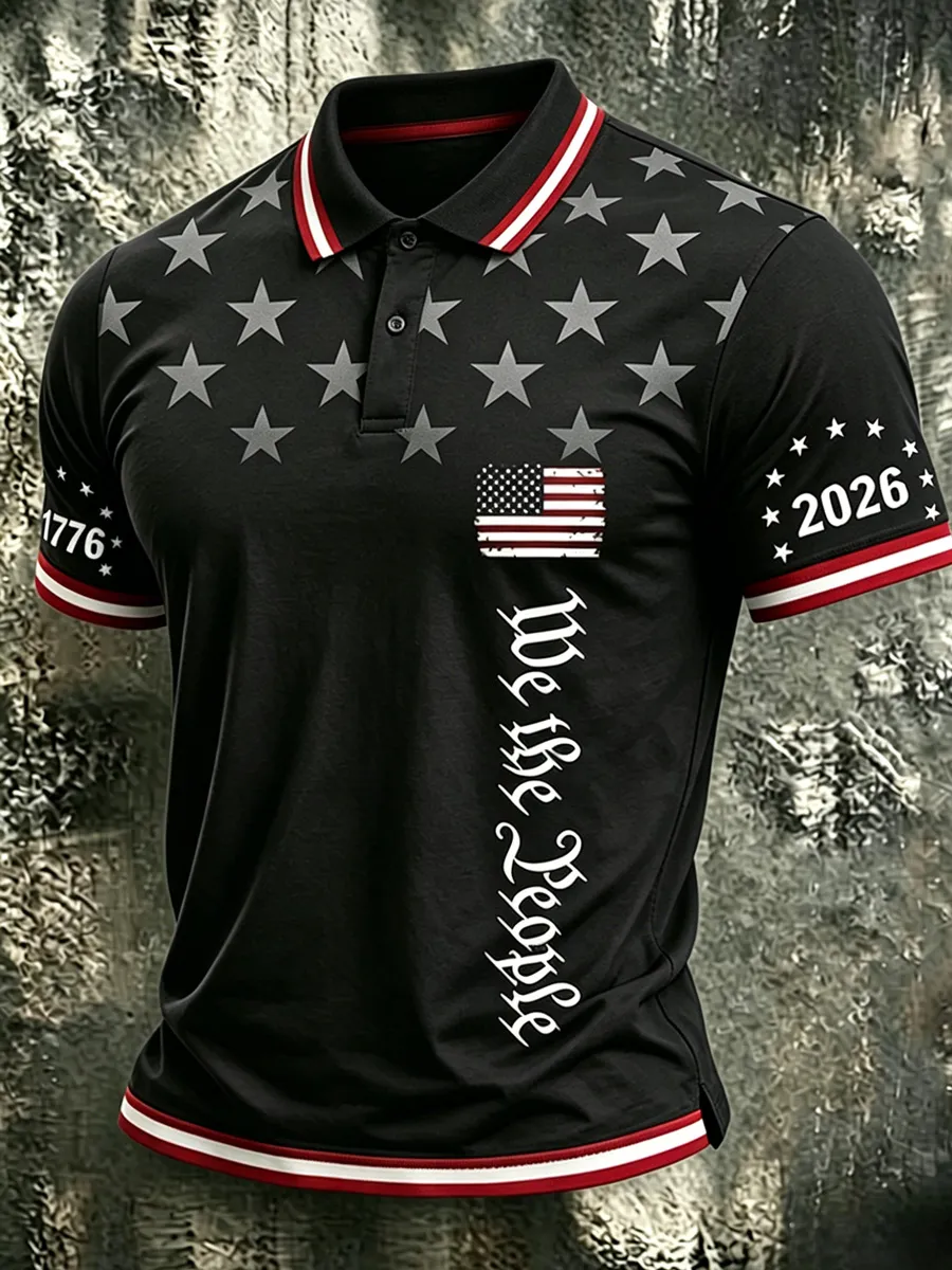 Men's 250th Anniversary Print Business Top