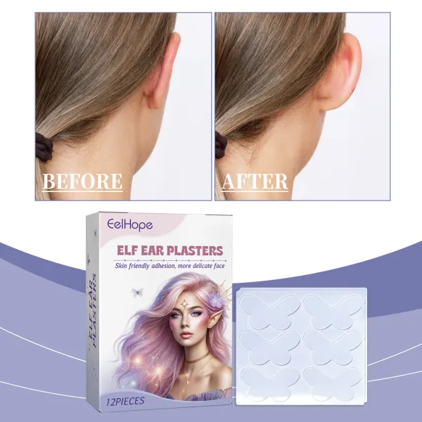 Butterfly-shaped ear support