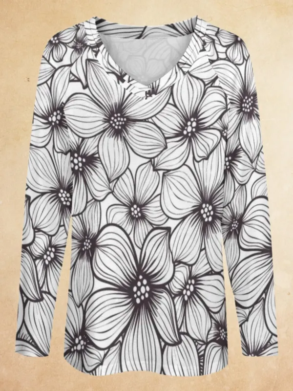 Loose Fit Floral T-Shirt