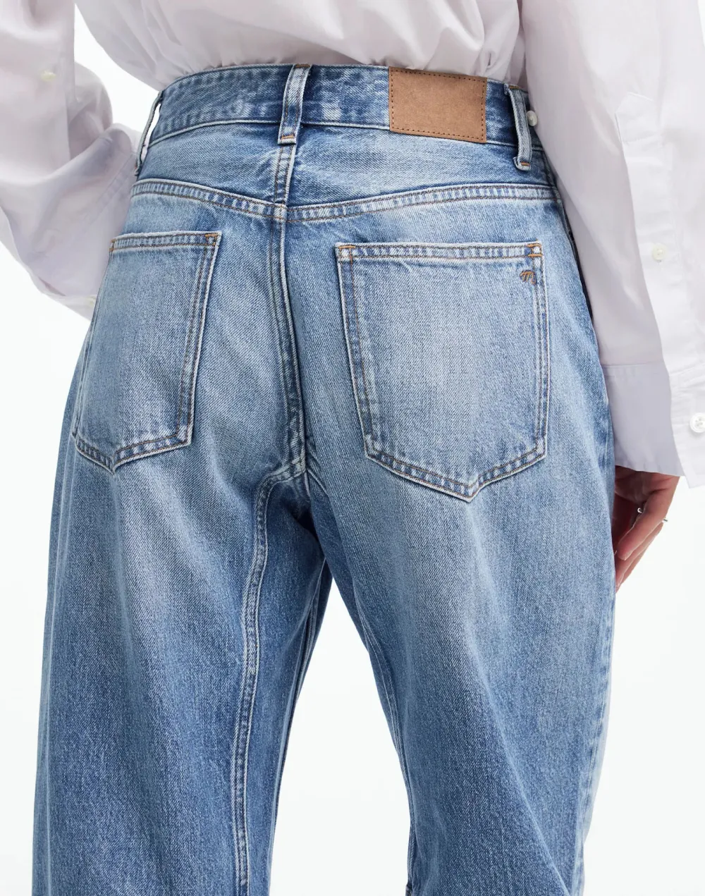 The Darted Barrel-Leg Jeans