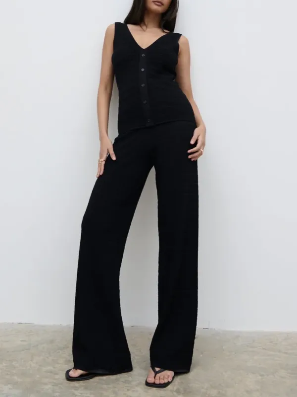 Crochet Knit Trousers