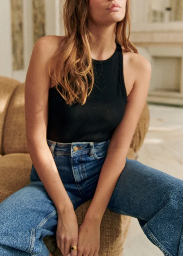 Organic Cotton Cropped Vest Top