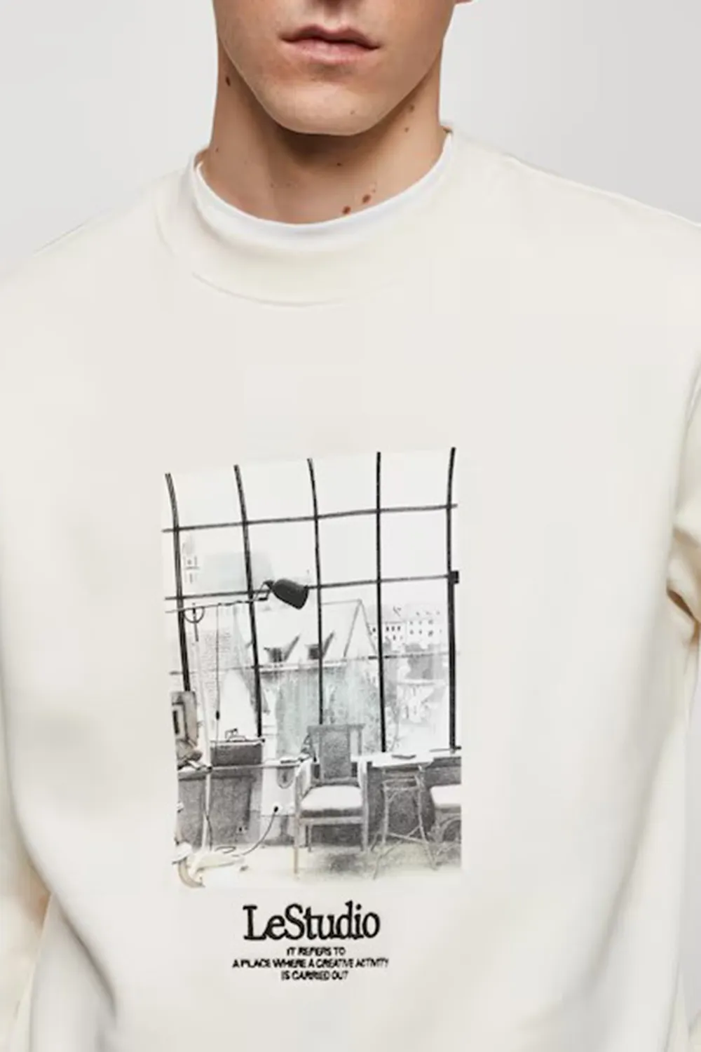 Art Graphic Crew Neck Sweatshirts