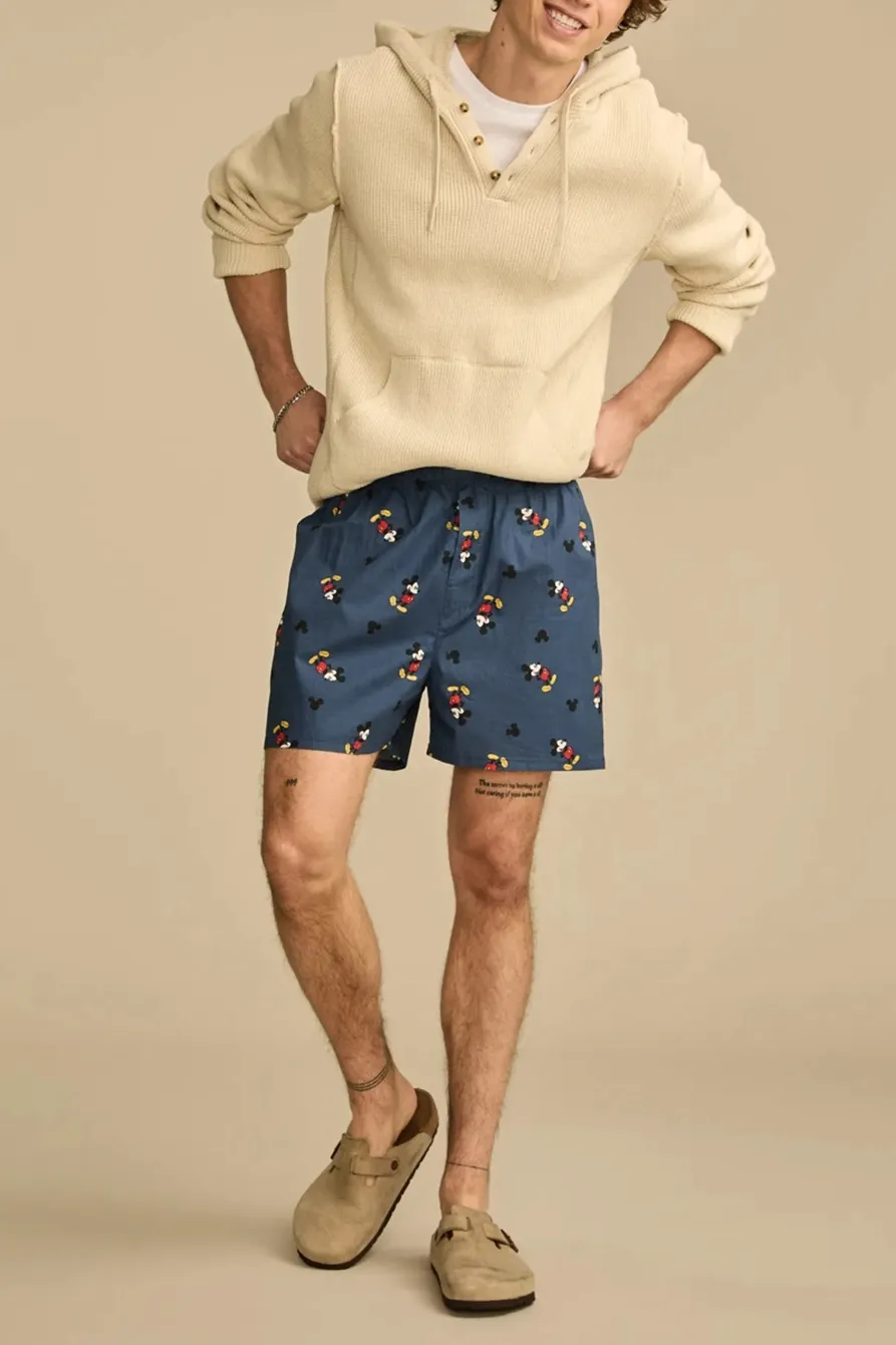 Elastic Waist Printed Short