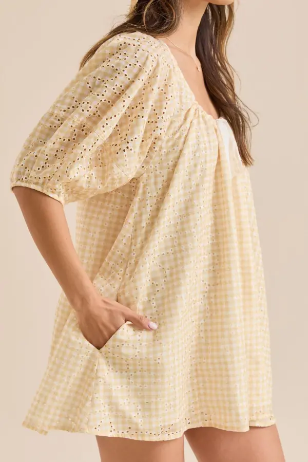 Gingham Romper