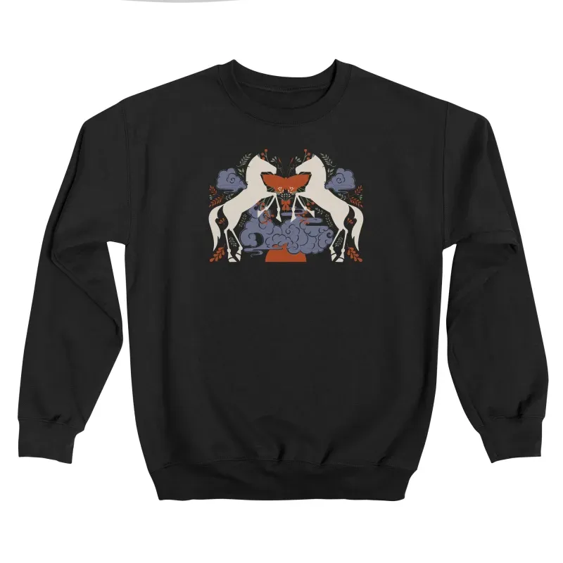 Horses Black Sweatshirt