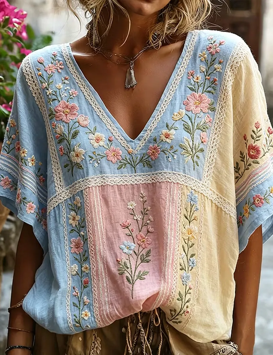 Women's Casual Print Short Sleeve T-shirt