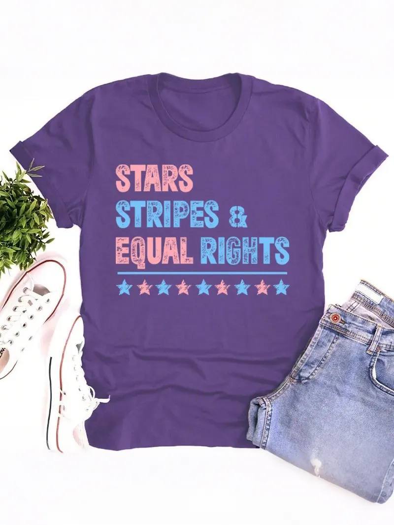 Stars Stripes And Equal Rights Teacher T-Shirt