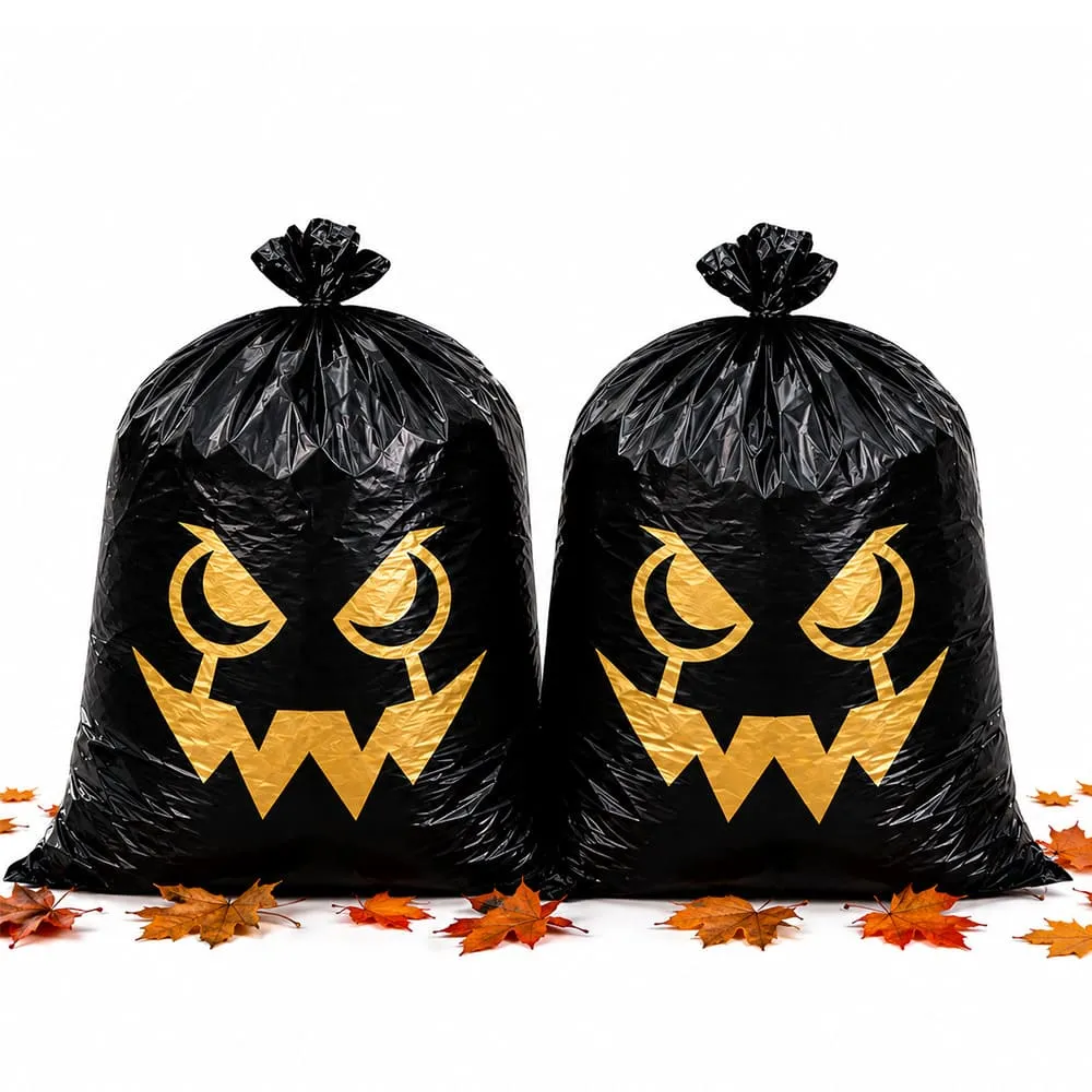 2pcs Halloween Quirky Decorative Leaf Bag 24*30in (61*76.2cm)