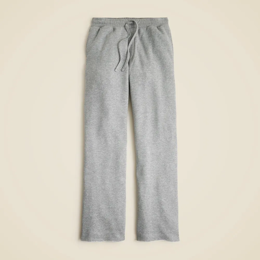 Stretch Terry Wide-Leg Sweatpants