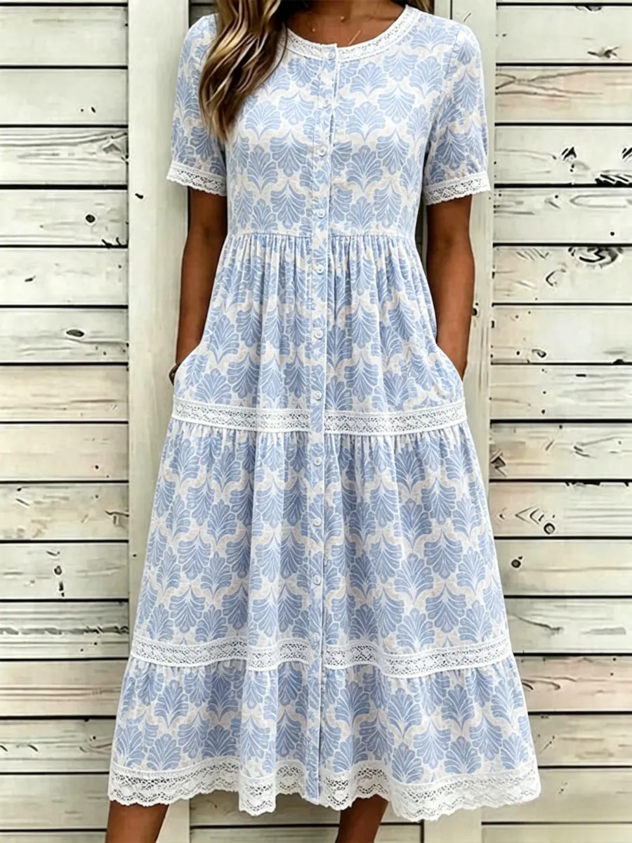 Women'S Printed Casual Dress