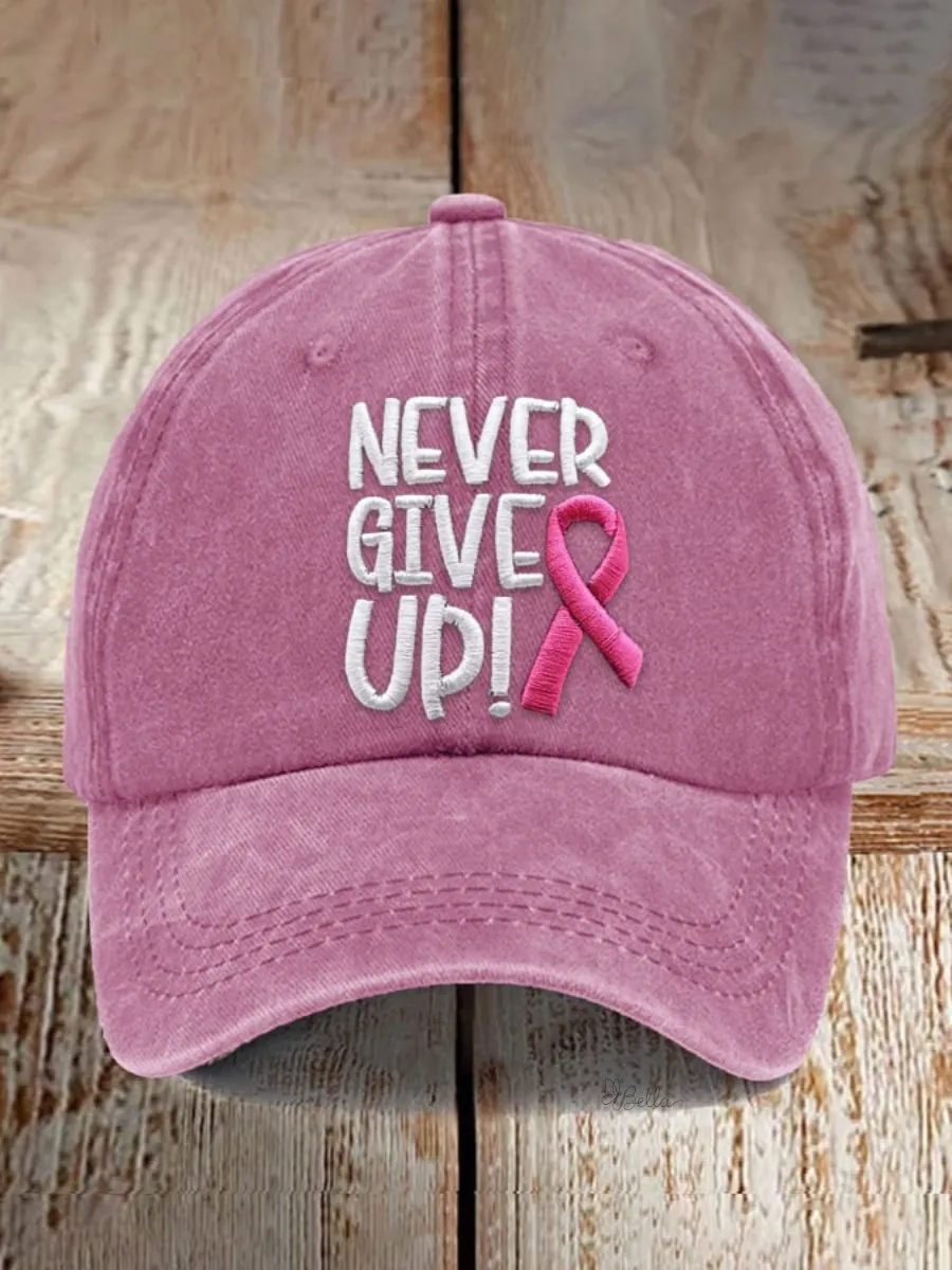 Women'S Casual Breast Cancer Awareness Printing Hat