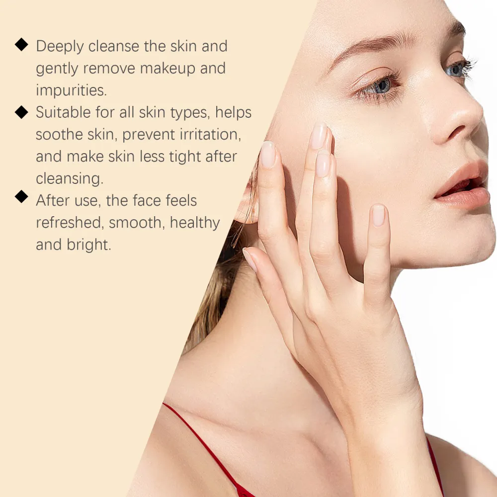 Viareline,Clean makeup remover, gentle ingredients, moisturizing makeup remover, no tightness on face, clean skin care-$GO