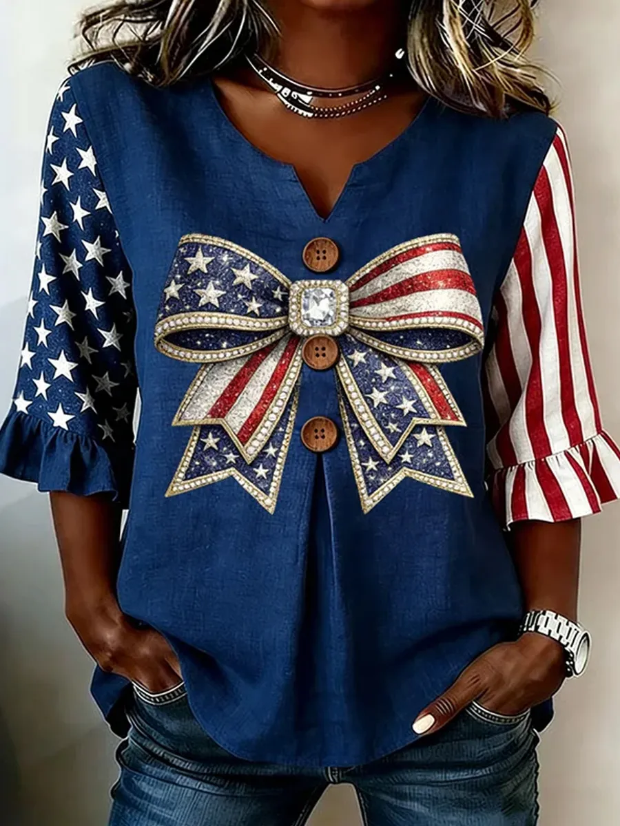 Women's U.S. 250th Anniversary Printed Top