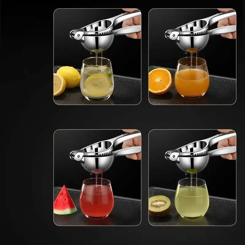 Silvery Stainless Steel Manual Citrus Fruit Press